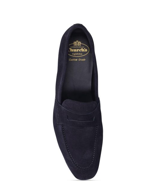 Church's Blue Maesteg Suede Loafers for men