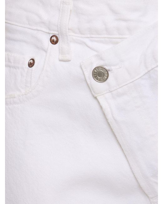 Agolde White Gerade Jeans Aus Baumwolle