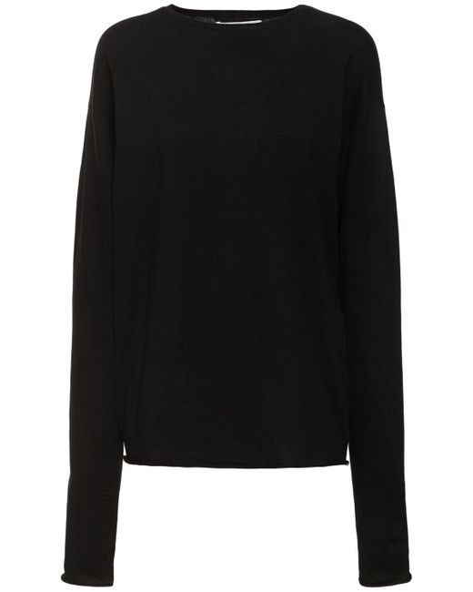 Extreme Cashmere Black Aries Cotton & Cashmere Sweater