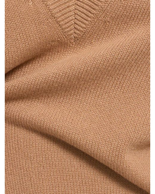 Michael Kors Brown Cashmere V Neck Sweater