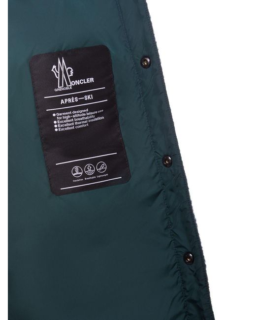 Surchemise en laine mélangée à carreaux waier 3 MONCLER GRENOBLE pour homme en coloris Green