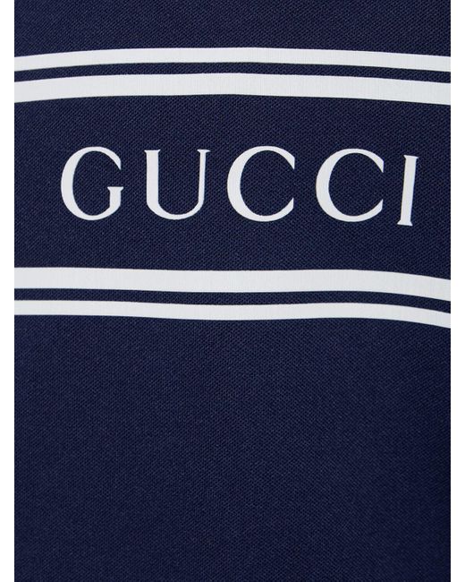 Gucci Hoodie Aus Technostoff Mit Logo in Blue für Herren