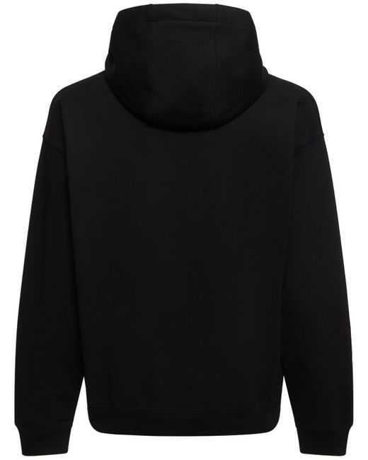 Versace Hoodie Aus Baumwolle Mit Logodruck in Black für Herren