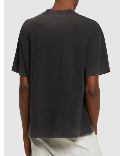 Camiseta de algodón estampada Represent de hombre de color Black