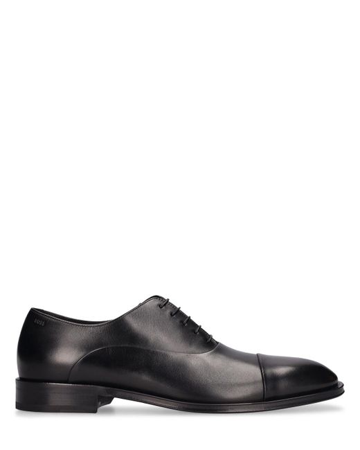 Boss Black Derrek Leather Oxford Lace-up Shoes for men