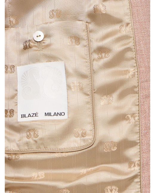 Blazé Milano Everyday リネン&ウールブレザー Natural