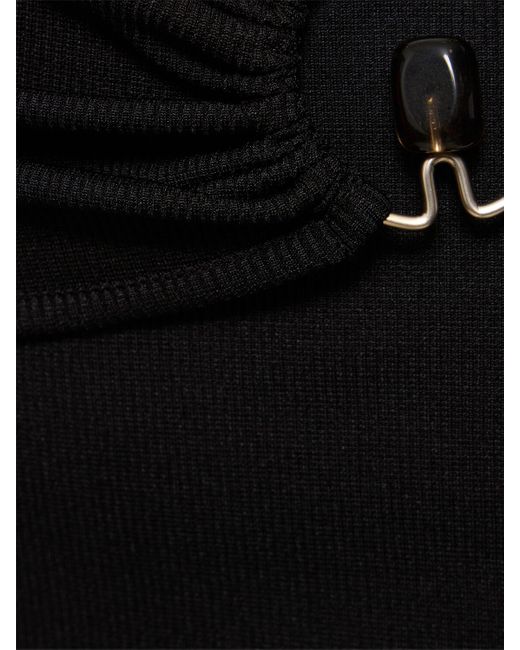 Christopher Esber Black Orbit Ring Midi Skirt