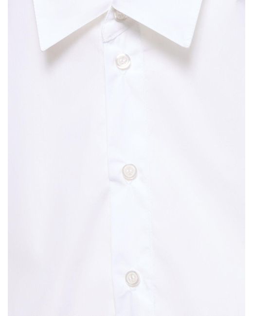 Coperni White Open Collar Cotton Shirt