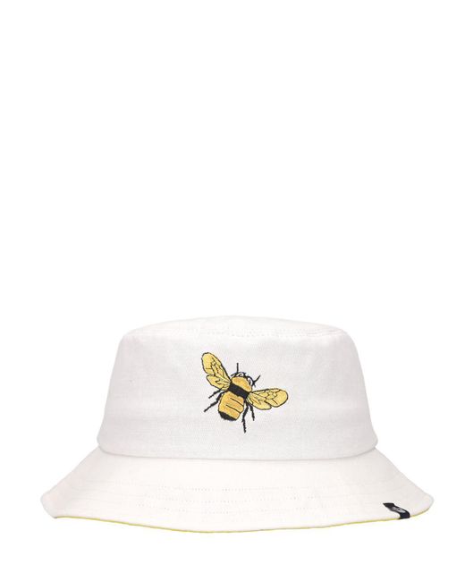 Goorin Bros White Bucktown Queen Bee Bucket Hat for men