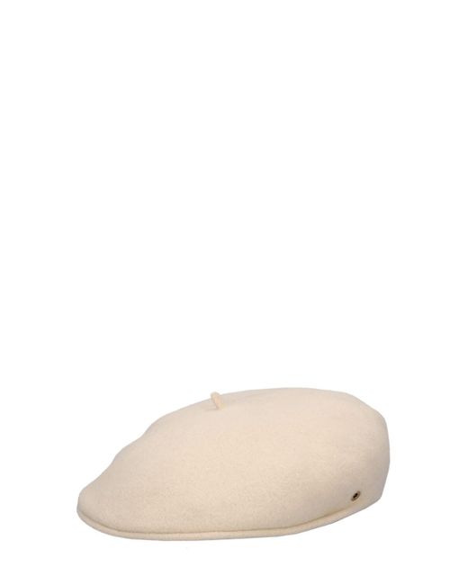 MARINE SERRE Natural Moon Embroidery Wool Beret for men
