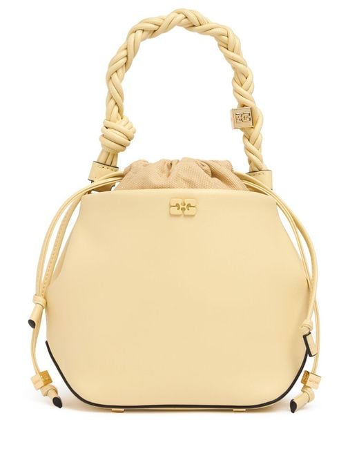 Ganni Natural Bou Bucket Recycled Leather Bag