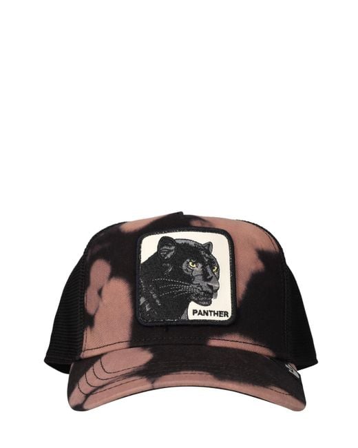 Goorin Bros Black Acid Panther Trucker Hat W/ Patch for men
