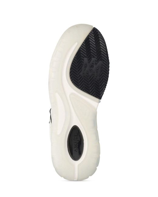 Zapatillas de cuero negro/blanco Amiri de hombre de color White