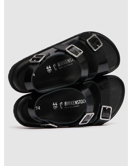 Birkenstock 1774 Black Milano Shiny Leather Sandals for men