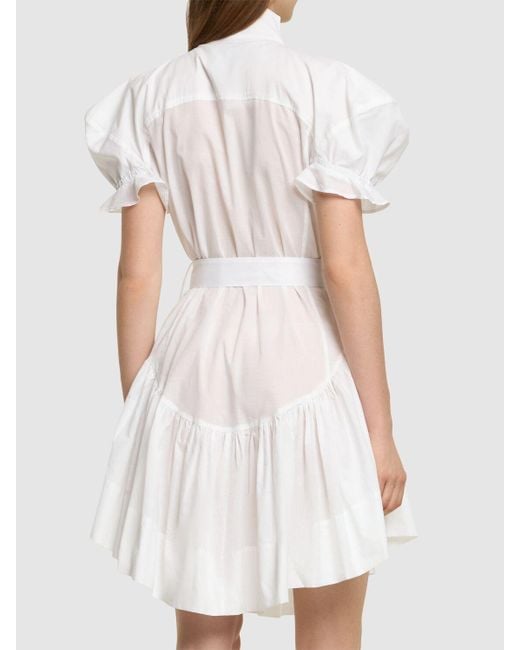 Vestido camisero corto de algodón Vivienne Westwood de color White
