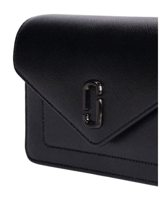 Portafoglio the leather envelope con catena di Marc Jacobs in Black