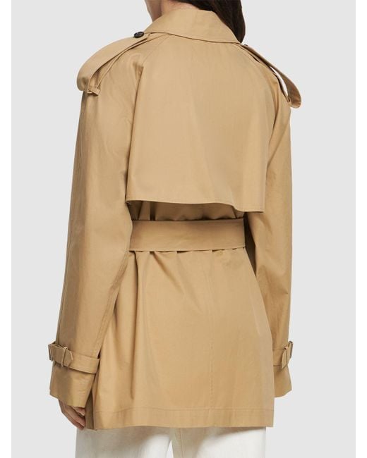 Trench-coat en gabardine à double boutonnage Burberry en coloris Natural