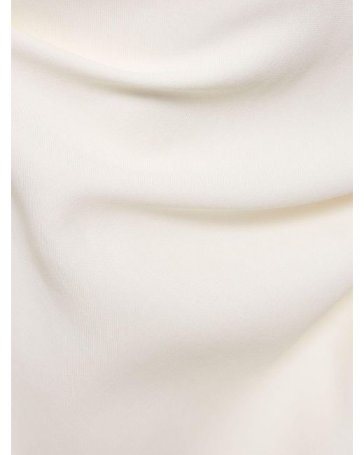 Falda larga de sarga Brunello Cucinelli de color White