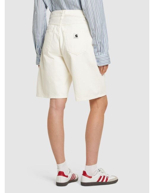 Carhartt White Baumwoll-shorts "brandon"