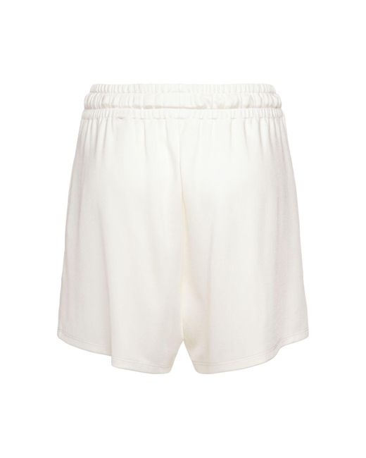 Moncler White Viscose Blend Shorts
