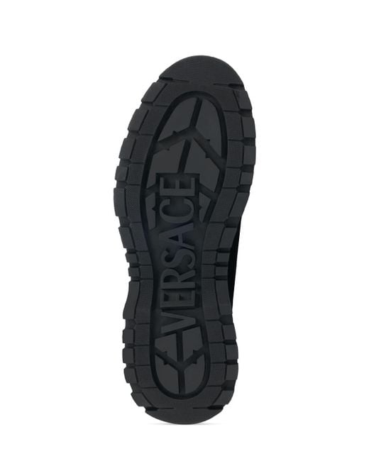 Versace Schnürschuhe Aus Leder in Black für Herren
