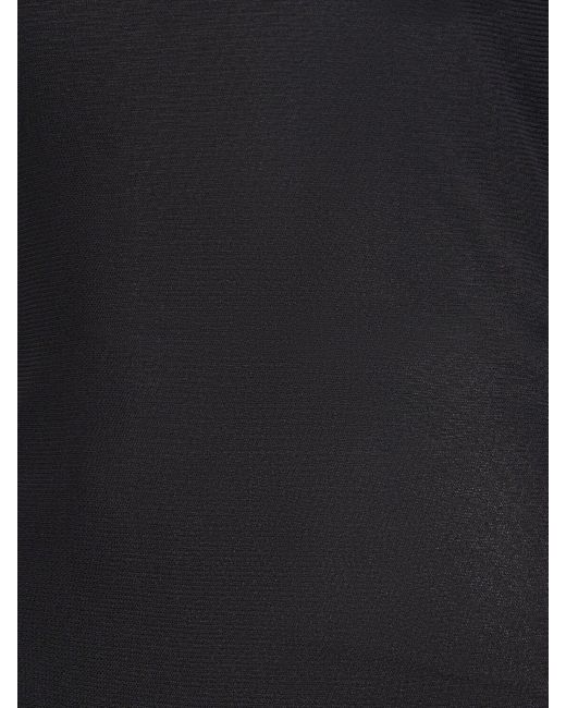 Saint Laurent Black Nylon A-line Dress