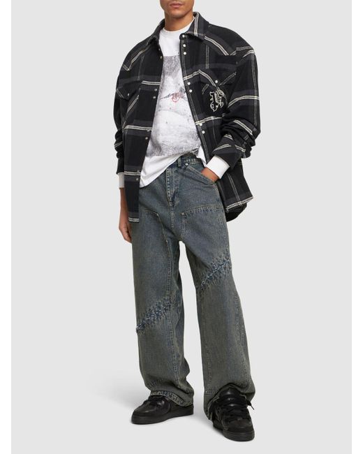 Someit Gray O.C Vintage Cotton Denim Jeans for men