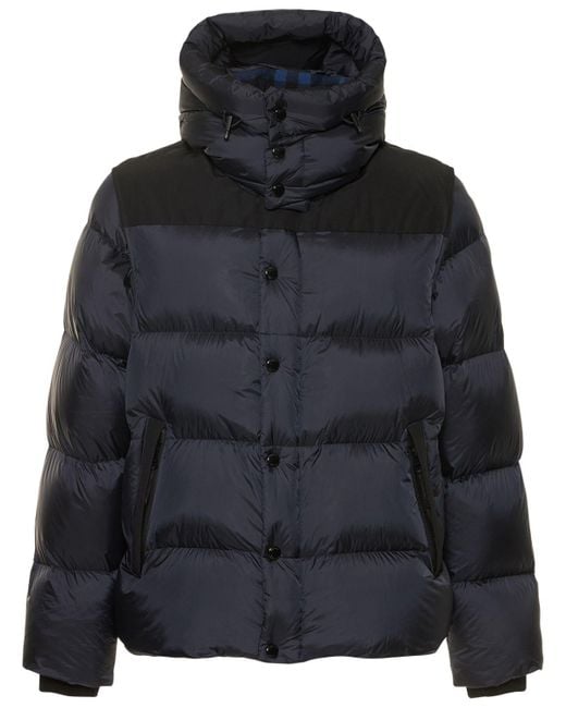 Burberry Black Leeds Hooded Nylon Down Jacket for men