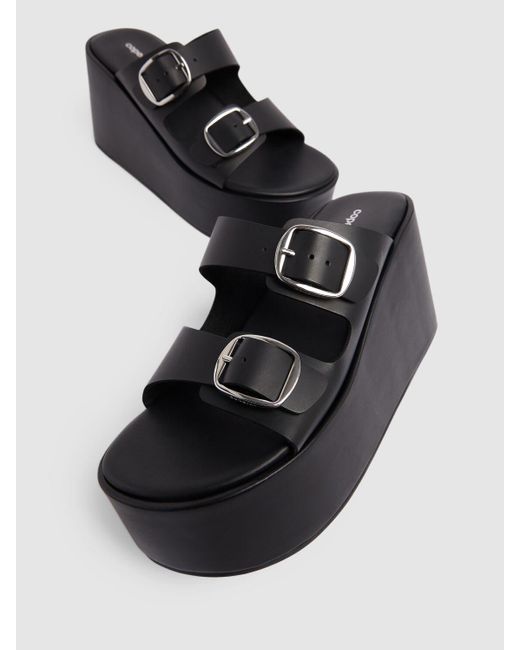 Sandales compensées avec boucles Coperni en coloris Black