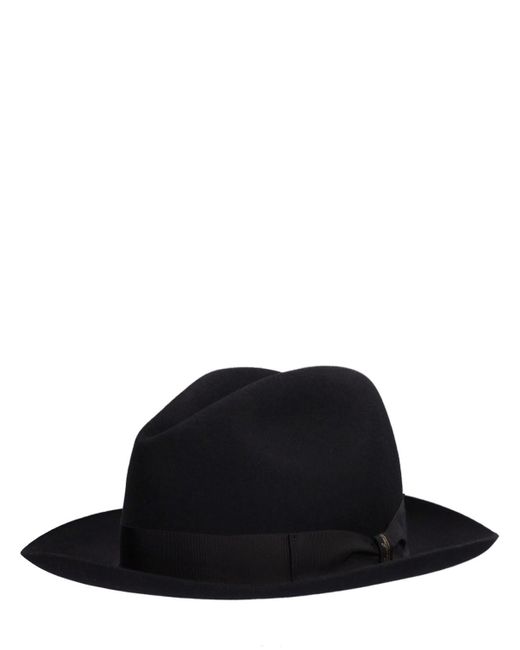 Chapeau en feutre de laine jer 6,5 cm Borsalino pour homme en coloris Noir  | Lyst
