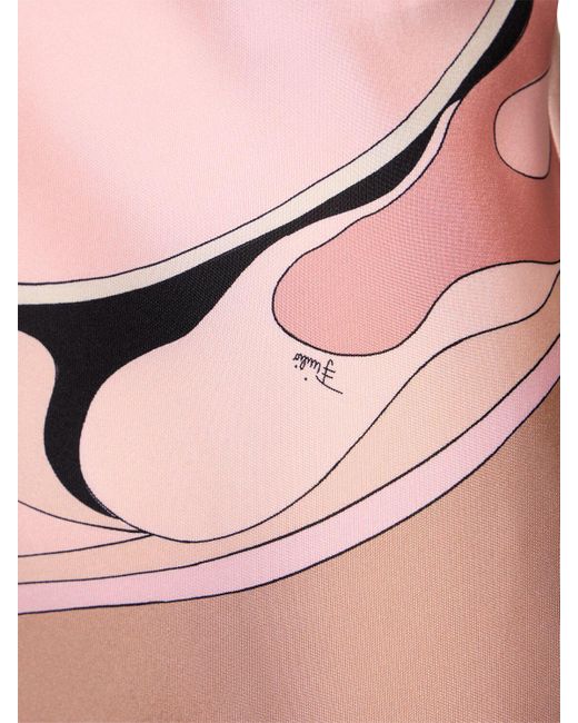 Emilio Pucci プリント シルクツイル キャミソール Pink