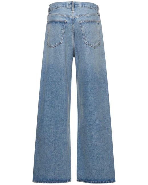 Jeans baggy de algodón Agolde de color Blue