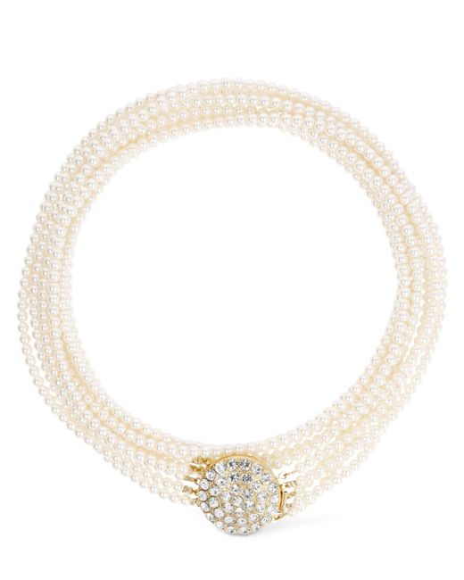 Timeless Pearly White Double Wrap Pearl Necklace