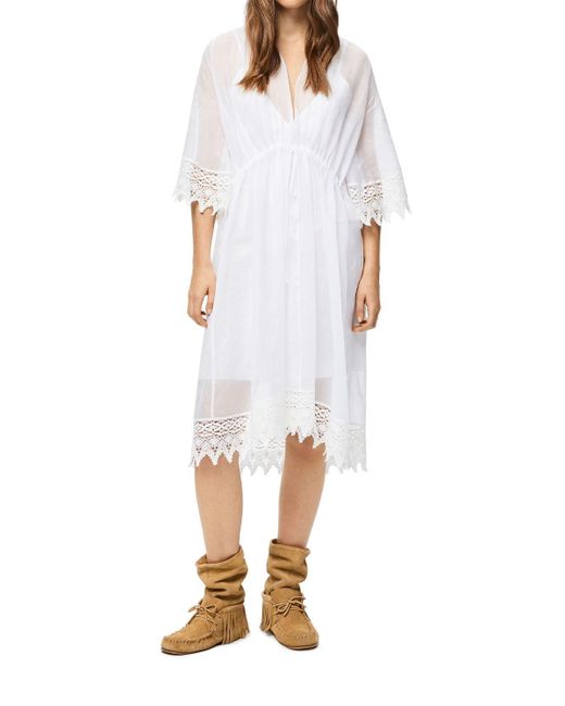 Robe En Coton Transparente "paula's Ibiza" Coton Loewe en coloris Blanc -  Lyst