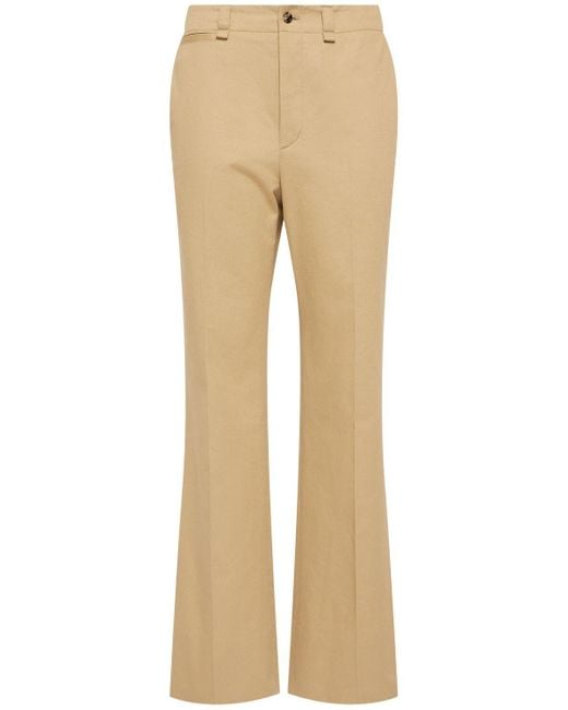 Pantalon en drill de coton Saint Laurent en coloris Natural