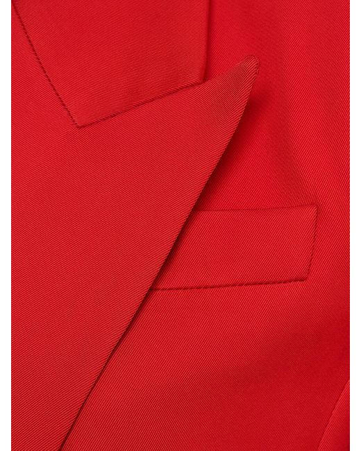 Alexander McQueen Red Taillierte Jacke Aus Viskose
