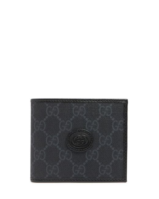 Gucci Black gg Supreme Canvas Wallet for men