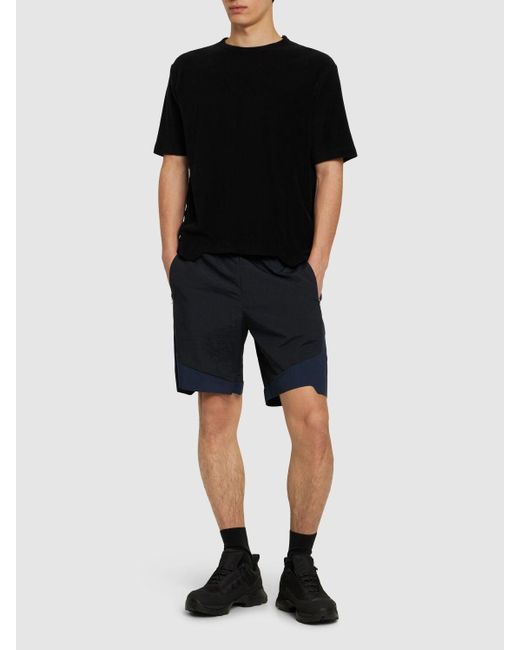 J.L-A.L Blue Ultralight Nylon Shorts for men