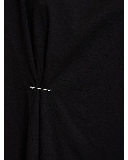 Camiseta de algodón jersey MM6 by Maison Martin Margiela de color Black