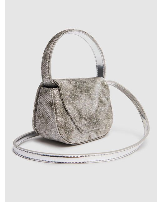 DIESEL Gray Xs 1dr Crystals Top Handle Bag