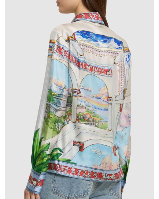 Casablanca シルクツイルシャツ Multicolor
