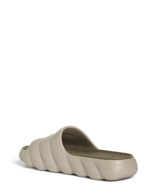 Lilo rubber slide sandals Moncler pour homme en coloris White