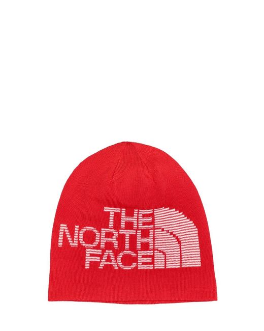 The North Face Red Reversible Highline Beanie for men