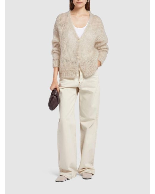 Weekend by Maxmara Natural Pontiac Mohair Cardigan