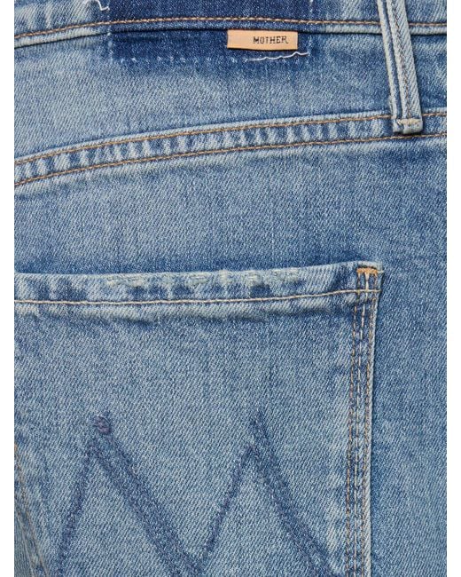 Mother Blue The Lasso Sneak High Rise Jeans