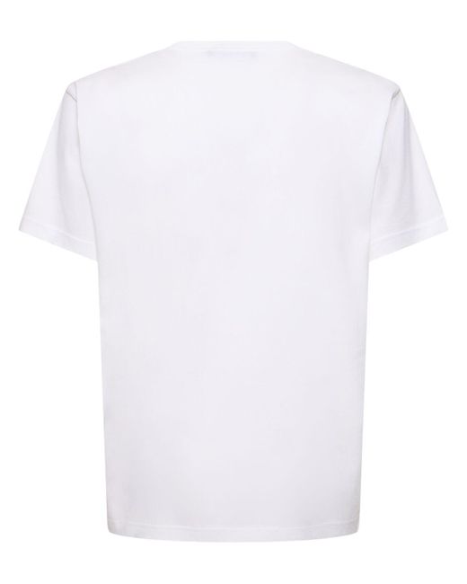 Acne White Nace Face Patch Cotton T-Shirt for men