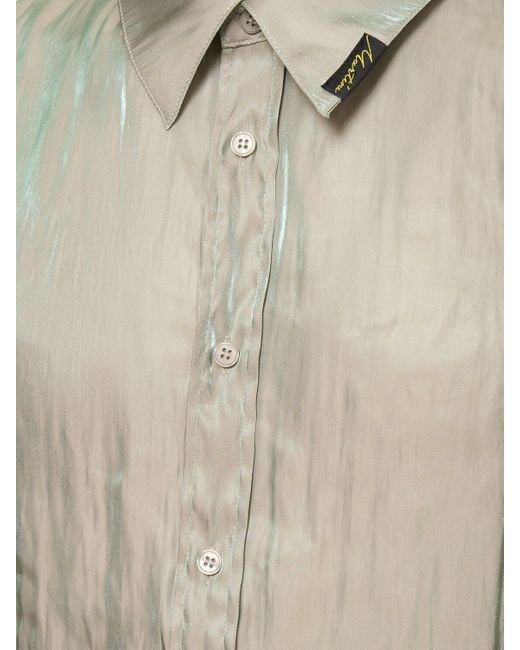 Chemise irisée à manches longues à logo Martine Rose pour homme en coloris Natural