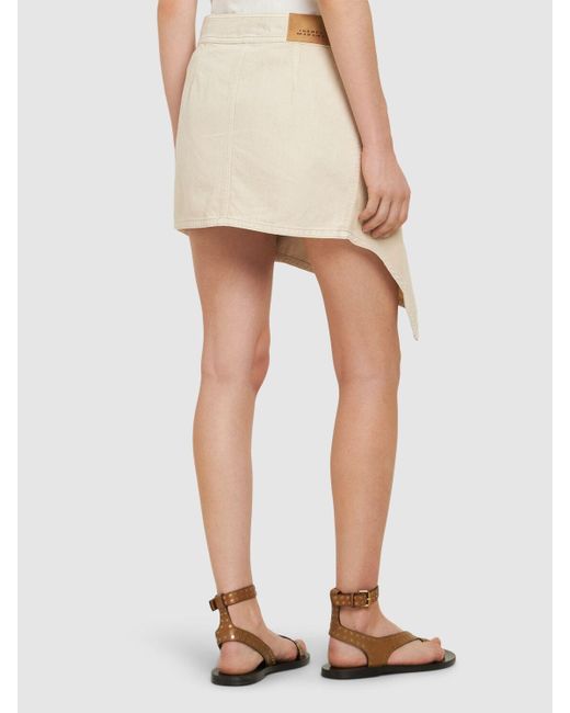 Isabel Marant Natural Minirock Aus Baumwolle "junie"