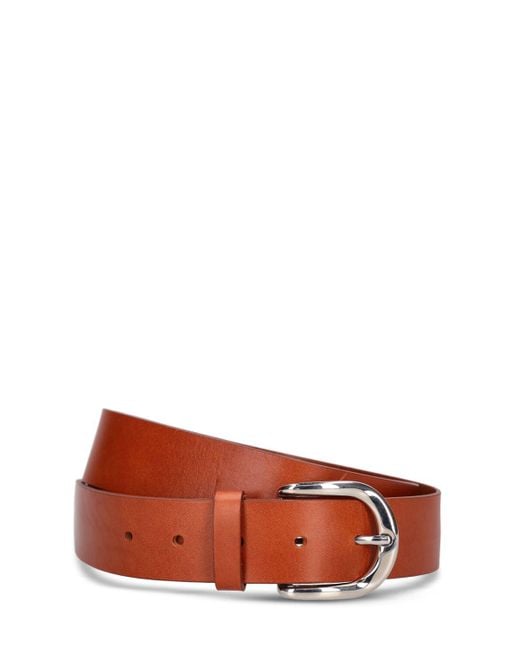 Isabel Marant 3,5cm Breiter Ledergürtel "zaph" in Red für Herren
