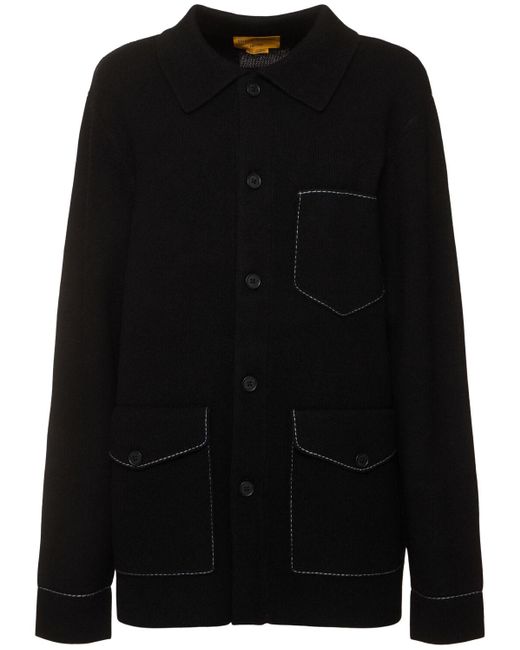 Guest In Residence Black Hemdjacke Aus Kaschmir "industry"